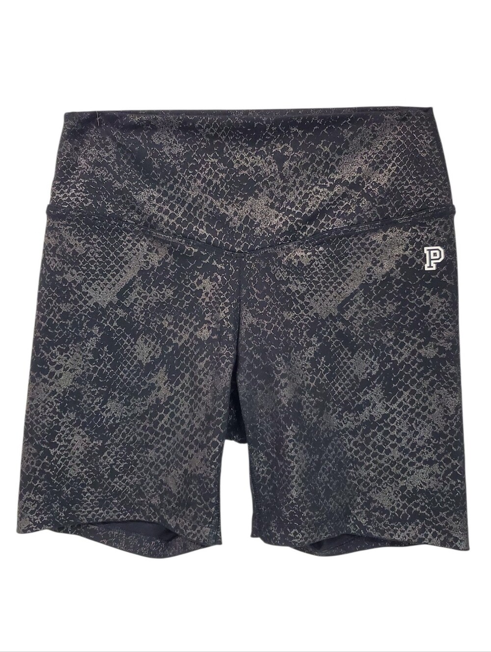Pink ULTIMATE Snakeskin Black Bike Pants Workout Small Whimsigoth Athletic Gym
